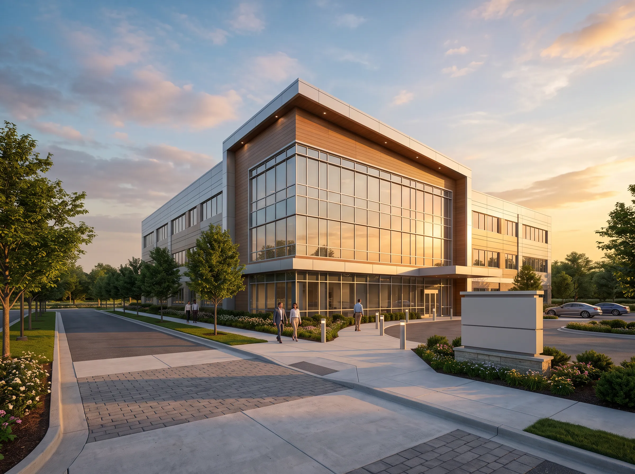 OTIMA Medical Outpatient Facility Building Sunset
