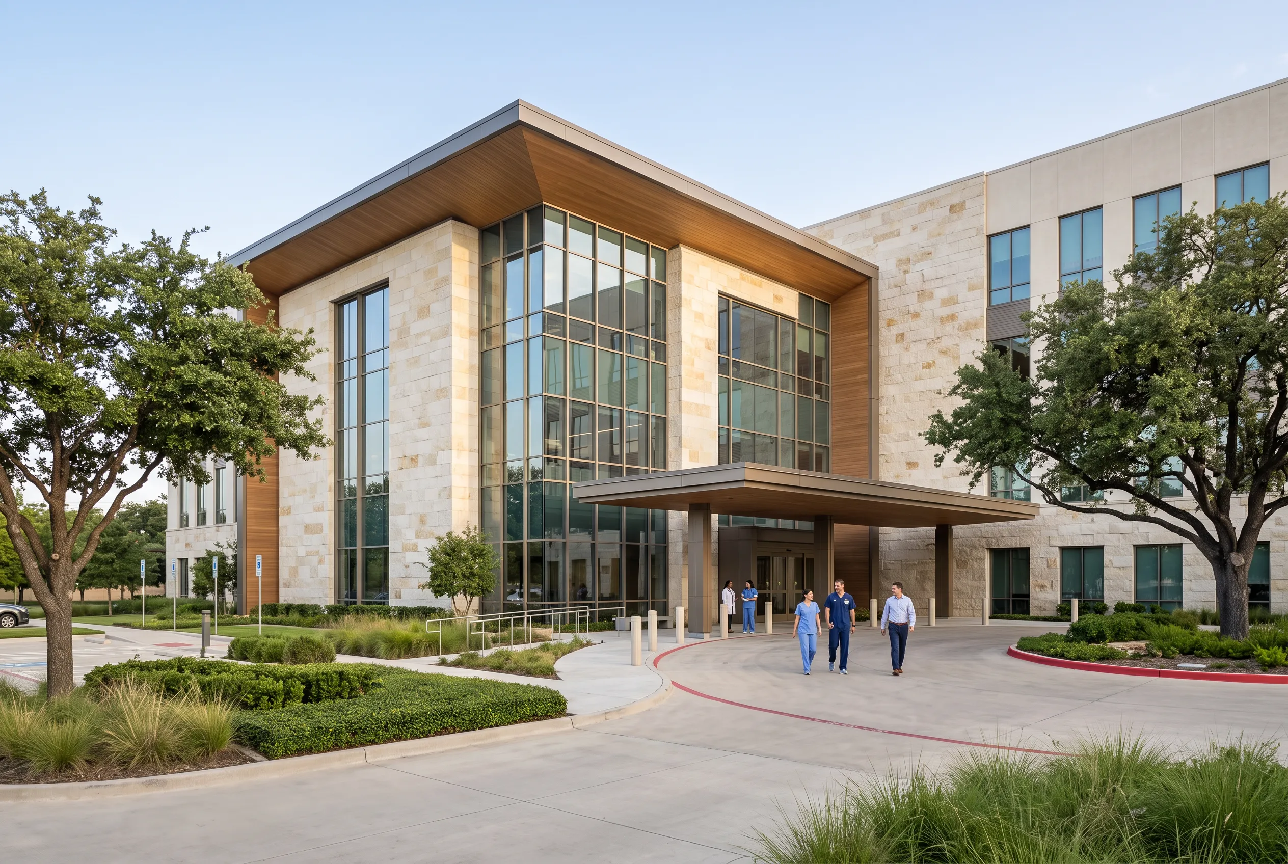 Modern medical office and outpatient healthcare facility